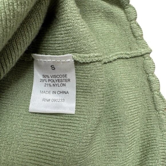 LA Hearts Sage Long Sleeve Knit Top w/Tie Front Women’s size small - Picture 7 of 9